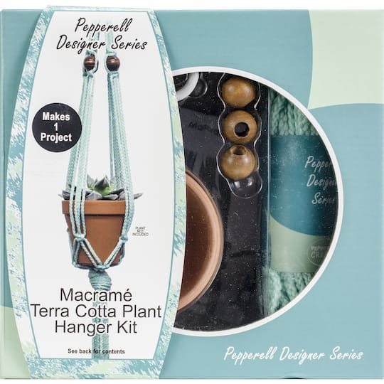 Pepperell Designer Macrame Plant Hanger Kit
